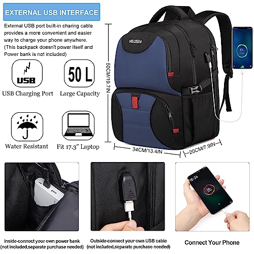 Lunch Backpack for Men (Blue)