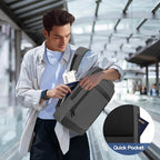Business Backpack for Men Lightweight Commute Laptop Backpack Anti (17.3" / Classic / Grey)