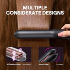 3 in 1 Curling Wand Set with Heated Round Brush (Classic Rose Gold)