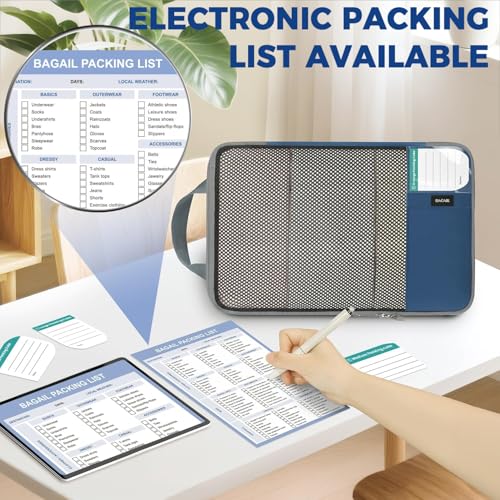 4 Set/6 Set/8 Set Compression Packing Cubes Travel Accessories Expandable Packing Organizers(HalfMesh,8-Navy) (8-Navy / Half Mesh)
