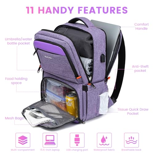 Lunch Backpack (Purple / 15.6 inch)