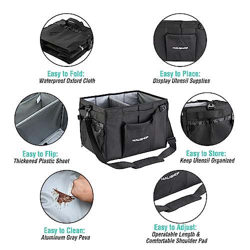 Large Grill and Picnic Caddy with Paper Towel Holder