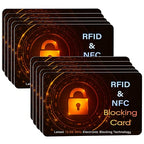 10 Pack RFID Blocking Card for Credit Debit Card (Oragne SL)