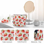 Strawberry Cosmetic Travel Bag For Toiletries (9 x 7.1 inch / Strawberry)