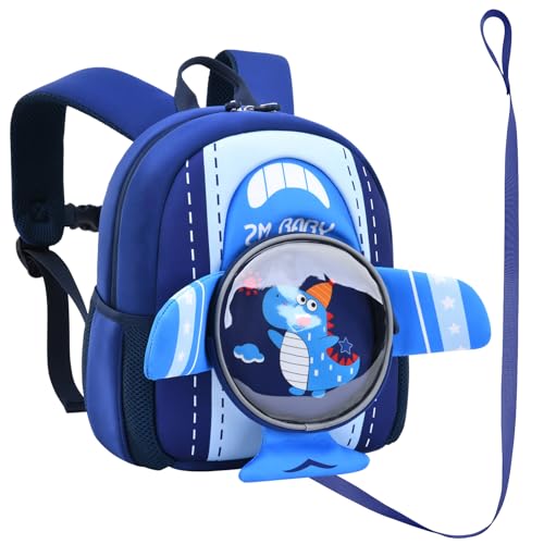 Toddler Backpacks Kids Preschool Cartoon Mini Travel Bag Ages 2 (D-blue / M for Age 2-5)