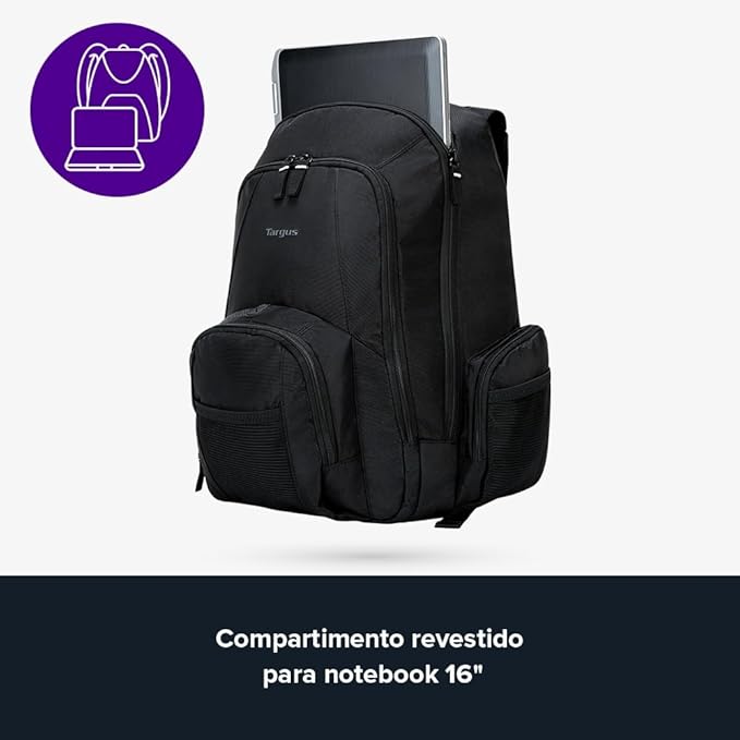 Targus 16 Inch Groove Laptop Backpack, Water Resistant Travel Backpack - Image 8