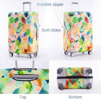 Travelkin Suitcase Covers For Luggage Tsa Approved Luggage Covers Protector (Coloured Leaves / L)
