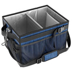 Grill Caddy Foldable BBQ Caddy with Paper Towel Holder (Navy)