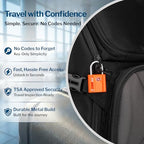 TSA Approved Luggage Locks (Orange 2 Pack)
