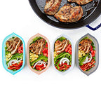 Reusable Food Storage Containers Full Set of 8 Lavender (Lavender / 8 Piece Set)