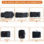 Stroller Travel Bag Compatible with GB Pockit and GB Pockit Air Plus All Terrain (Medium / Black)