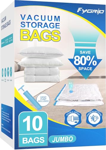 80% Space Saver Vacuum Storage Bags with Hand Pump