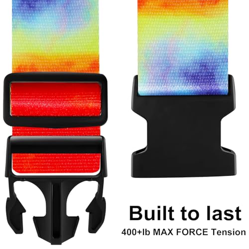 Luggage Straps for Suitcases TSA Approved (Tie-Dye)