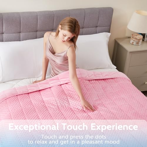 Weighted Blanket for Adult (22-nosegay / 80" x 87" | 25lbs)
