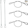 10 Pack Luggage Lock Safety Cable, Stainless Steel Cable by ZYYC