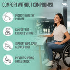 Premium Foldable Wheelchair Cushion (Black / Wheelchair)