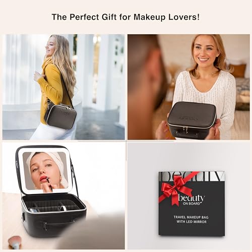 Makeup Bag with LED Mirror
