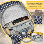 Lightweight Packable Backpack (20L / D-blue White Dot)