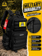 BARRERA Tactical Backpack 25L (Black / 25 L)