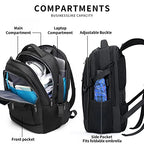 Anti Theft Laptop Backpack (Black / 15.6 Inch)