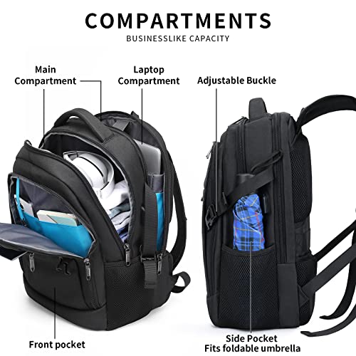 Anti Theft Laptop Backpack (Black / 15.6 Inch)