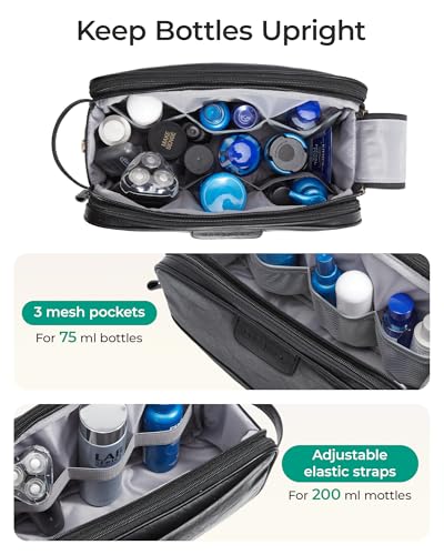 Medium Toiletry Bag for Men (Black / Medium-5L)