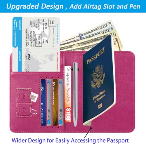 Airtag Passport Holder (119#Purple)