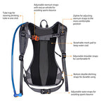 Hydration Pack Backpack with 2L Water Bladder for Hiking & Cycling