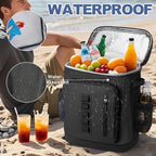 39 Can Leak Proof Insulated Backpack Cooler (Black)