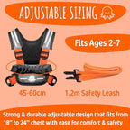 Autism Safety Harness with leash for Kids 2 (Original (Orange))