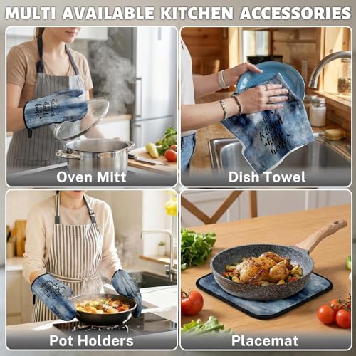 Blue Kitchen Decor Set (Blue)