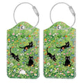 Luggage Tags Privacy Cover ID Label for Travel Bag Suitcase (Cat)
