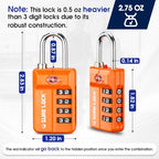 TSA Approved 4 (ORANGE 2PACK)