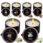 6 Pack Low Temperature Massage Oil Candle Set