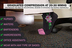Physix Gear Compression Socks (Black/Pink Flower / Large-X-Large)