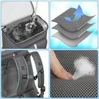 Cooler Backpack for Women Men (Grey)