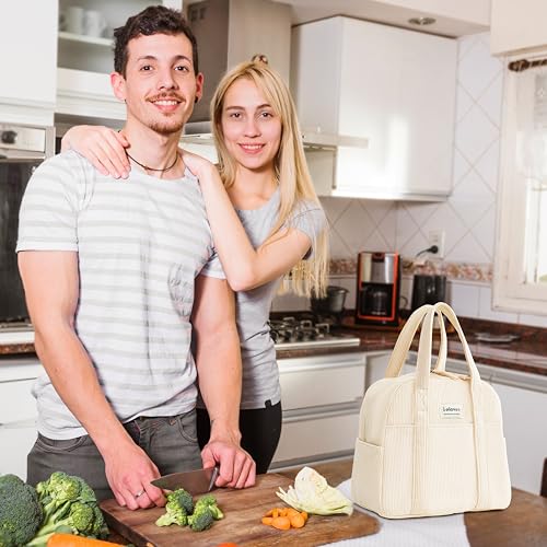 Insulated Lunch Bag for Women (Black)