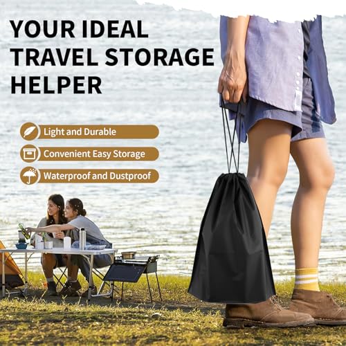 50 Pack Shoe Bags for Travel (Black)