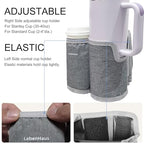 2 in 1 Luggage Cup Holder for Suitcase Airplane Drink Carrier Travel Gray (gray)
