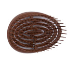CAISHA Wet Hair Hairbrush Tug-free Detangling Brush Brown Spiral Spring Gentle On The Scalp For All Hair Types K112