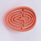 CAISHA Wet Hair Hairbrush Tug-free Detangling Brush Orange Spiral Spring Gentle On The Scalp For All Hair Types K110