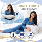 Travel Memory Foam Pillow (Travel 18 x 12 x 5")