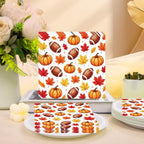 50 PCS Fall Football Pumpkin Cocktail Napkins (Football Pumpkin)