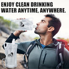 1L Hiking Collapsible Water Bottles (33oz - 4pcs)