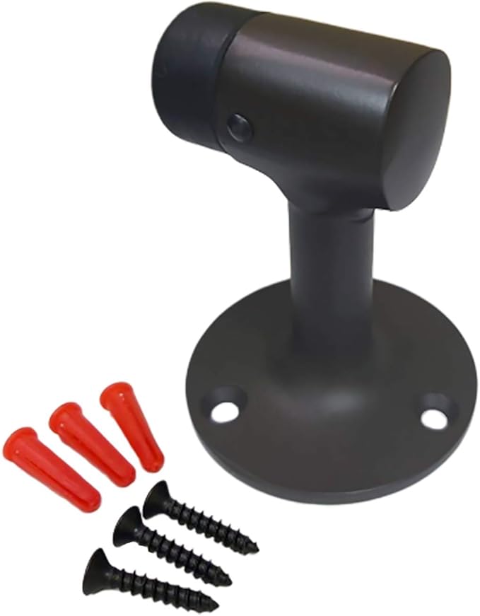 QCAA Solid Brass Door Stop, US10B ORB Oil Rubbed Bronze, Made in Taiwan - Image 2