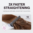 Pro Steam Hair Straightener Brush Steamline Pro Straightener Brush (White)