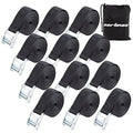 1 in x 12 ft Lashing Straps (12 PK / Black)