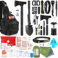 Survival Kit 268 Pcs Emergency Survival Gear and Equipment Supplies with First Aid Kit (Black Como)