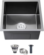 Black 18 inch Undermount Kitchen Sink by DROPINKITCHENSINK