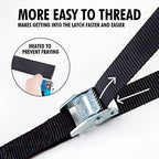 1 in x 12 ft Lashing Straps (12 PK / Black)